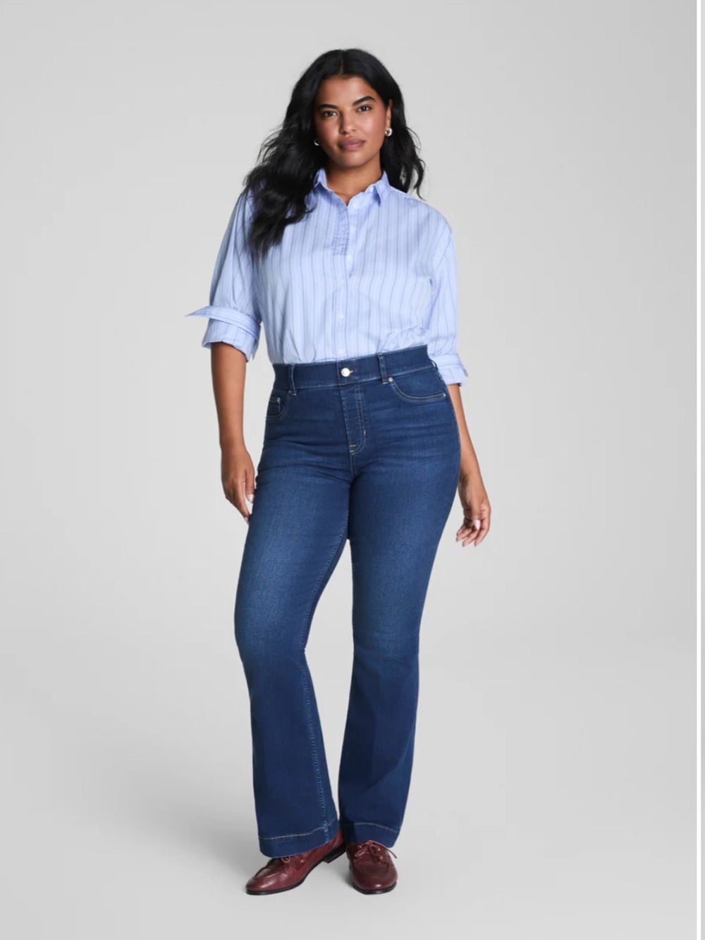 SPANX Pull-on Flare Dark Indigo Jeans